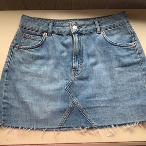 Topshop jean skirt